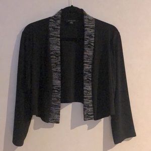 Fancy black and silver shrug